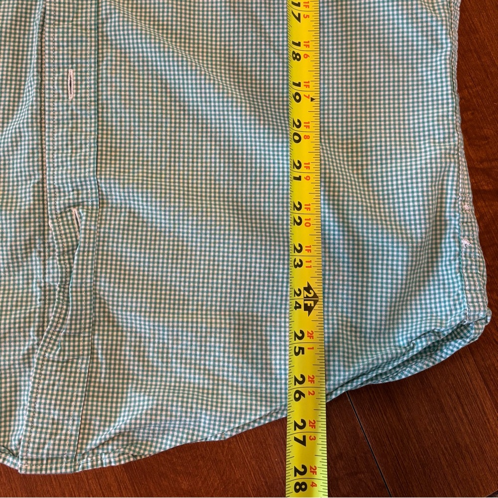 J. Crew green gingham button down, medium - Picture 7 of 7